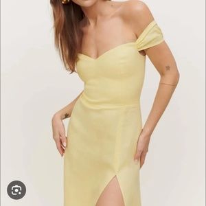 Reformation Bridgerton Linen Midi Dress 10